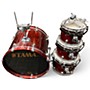 Used TAMA 4 Piece Starclassic Dark Cherry Burst Drum Kit Dark Cherry Burst