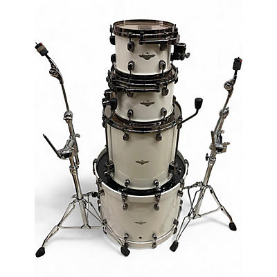 Used TAMA 4 Piece Starclassic Maple 4-Piece Shell Pack MA42TZUSPWH White Drum Kit