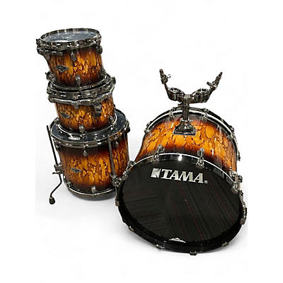 Used TAMA 4 Piece Starclassic Performer Birch Bubinga Molten Brown Burst Drum Kit