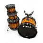 Used TAMA 4 Piece Starclassic Performer Birch Bubinga Molten Brown Burst Drum Kit Molten Brown Burst