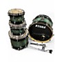 Used TAMA 4 Piece Starclassic Performer Molten Steel Blue Burst Drum Kit Molten Steel Blue Burst