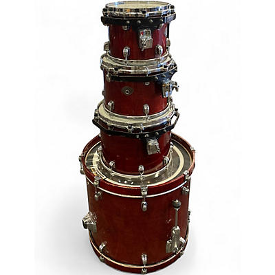 Used TAMA 4 Piece Starclassic WALNUT/BIRCH RED Drum Kit
