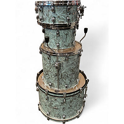Used TAMA 4 Piece Starclassic maple sky blue swirl Drum Kit