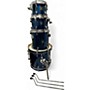 Used TAMA 4 Piece Superstar BLUE SPARKLE Drum Kit BLUE SPARKLE