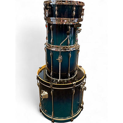 Used TAMA 4 Piece Superstar Blue to Black Fade Drum Kit