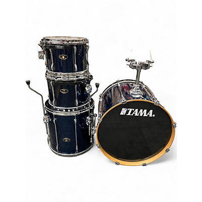 Used TAMA 4 Piece Superstar Dark Blue Drum Kit