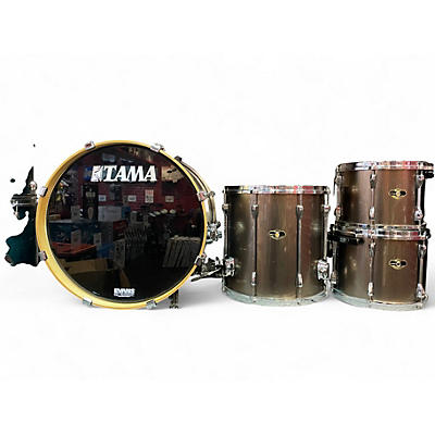 Used TAMA 4 Piece Superstar Gunmetal Gray Drum Kit