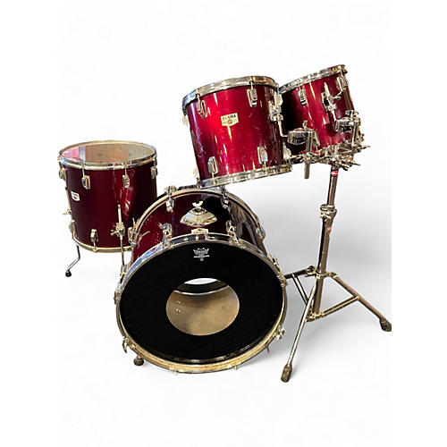 Used TAMA 4 Piece Swingstar Burgundy Drum Kit Burgundy