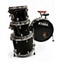 Used TAMA 4 Piece Walnut/Birch Starclassic Gloss Black Drum Kit Gloss Black