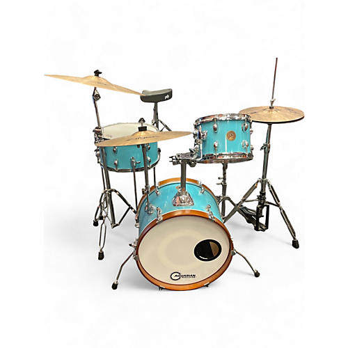 TAMA Used TAMA 4 Piece club jam Surf Green Drum Kit Surf Green