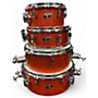 Used TAMA 4 Piece cocktail jam orange sparkle Drum Kit orange sparkle