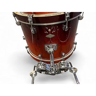 Used TAMA 4 Piece starclassic maple Red to Black Fade Drum Kit