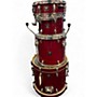 Used TAMA 4 Piece superstar classic bop Trans Red Drum Kit Trans Red