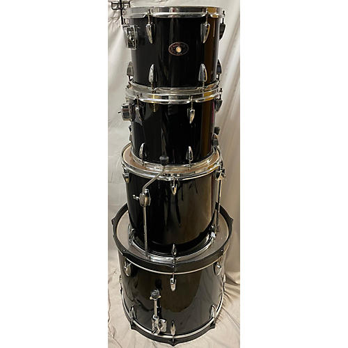 TAMA Used TAMA 4 piece Imperialstar Black Drum Kit Black