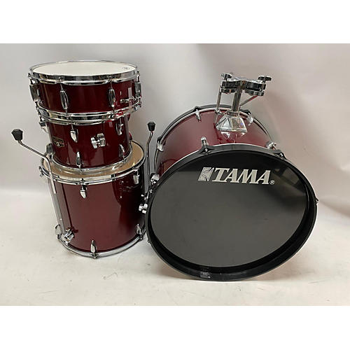 TAMA Used TAMA 4 piece Imperialstar WINE RED SPARKLE Drum Kit WINE RED SPARKLE