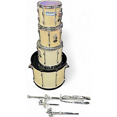 TAMA Used TAMA 4 piece Rockstar Cream White Drum Kit