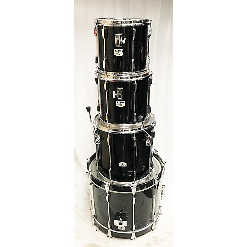 TAMA Used TAMA 4 piece Rockstar Pro Black Drum Kit Black