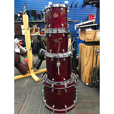 TAMA Used TAMA 4 piece Star Classic Maple Maroon Drum Kit