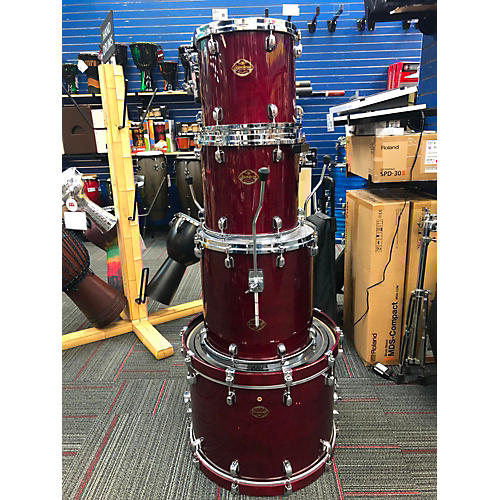 TAMA Used TAMA 4 piece Star Classic Maple Maroon Drum Kit Maroon