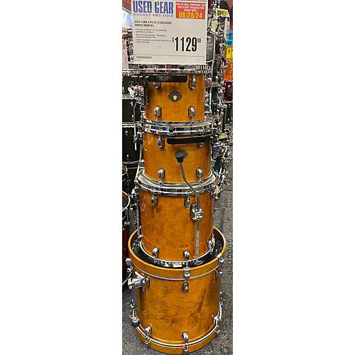 TAMA Used TAMA 4 piece Starclassic Amber Drum Kit Amber