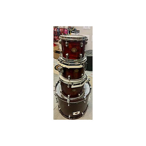 TAMA Used TAMA 4 piece Starclassic Crimson Red Burst Drum Kit Crimson Red Burst