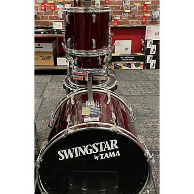 Used TAMA 4 piece Swingstar Wine Red Drum Kit