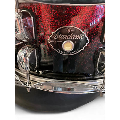 Used TAMA 4.5X14 Starclassic Snare Red to Black Fade Drum