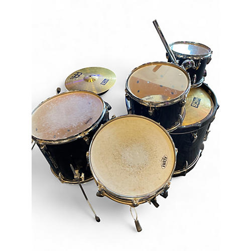 Used TAMA 5 Piece Imperialstar Black Drum Kit Black