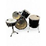Used TAMA 5 Piece Imperialstar Black Drum Kit Black