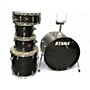 Used TAMA 5 Piece Imperialstar Black Oak Wrap Drum Kit Black Oak Wrap