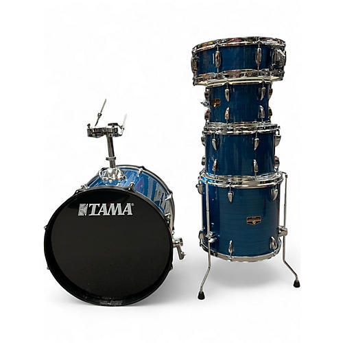 Used TAMA 5 Piece Imperialstar Blue Drum Kit Blue