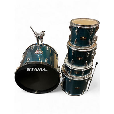 Used TAMA 5 Piece Imperialstar Blue Drum Kit
