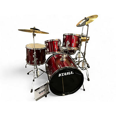 Used TAMA 5 Piece Imperialstar Candy Apple Mist Drum Kit