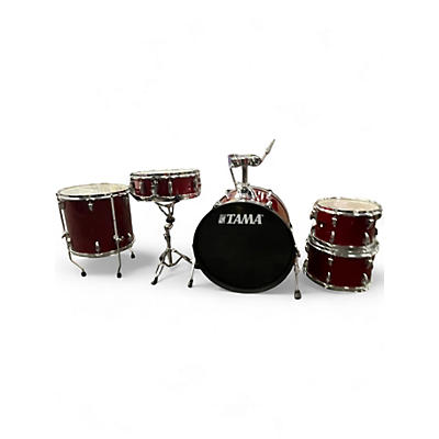Used TAMA 5 Piece Imperialstar Candy Apple Red Drum Kit