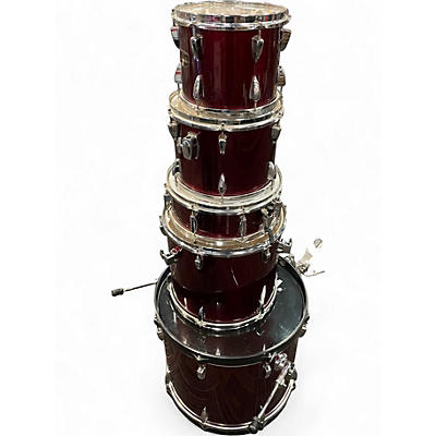 Used TAMA 5 Piece Imperialstar Candy Apple Red Drum Kit