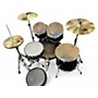 Used TAMA 5 Piece Imperialstar Complete Set Black Drum Kit Black