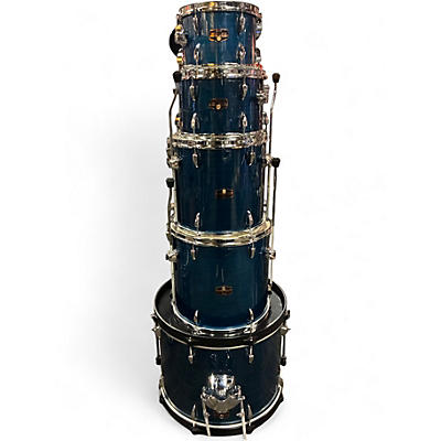 Used TAMA 5 Piece Imperialstar Hairline Blue Drum Kit