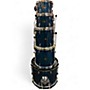 Used TAMA 5 Piece Imperialstar Hairline Blue Drum Kit Hairline Blue