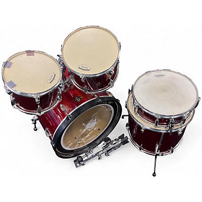 Used TAMA 5 Piece Imperialstar Metallic Red Drum Kit