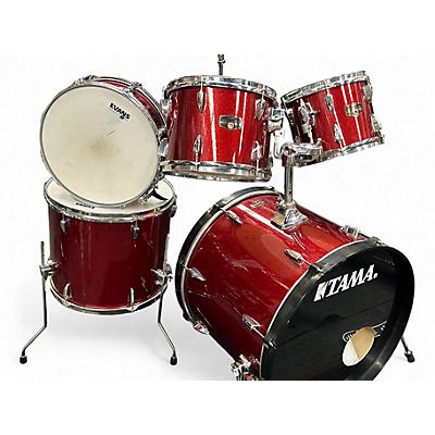 Used TAMA 5 Piece Imperialstar RED SPARKLE Drum Kit