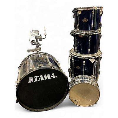 Used TAMA 5 Piece Rockstar Dark Blue Drum Kit