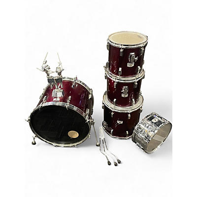 Used TAMA 5 Piece Rockstar RED Drum Kit