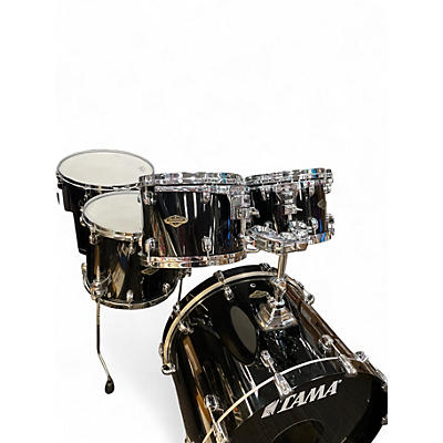 Used TAMA 5 Piece STARCLASSIC WALNUT BIRCH PIANO BLACK Drum Kit