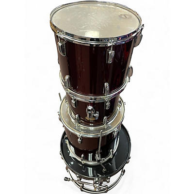 Used TAMA 5 Piece SWINGSTAR Chrome Red Drum Kit
