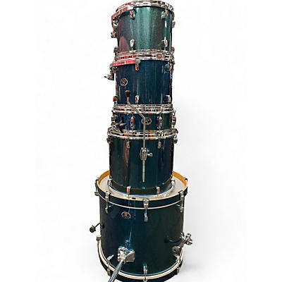 Used TAMA 5 Piece Silverstar BLUE SPARKLE Drum Kit