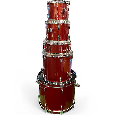 Used TAMA 5 Piece Stagestar  Candy Red Drum Kit