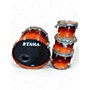 Used TAMA 5 Piece Starclassic red burst Drum Kit red burst