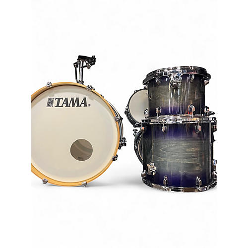 Used TAMA 5 Piece Superstar Classic Blue Lacquer Burst Drum Kit Blue Lacquer Burst