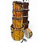 Used TAMA 5 Piece Superstar ORANGE SATIN FLAME Drum Kit ORANGE SATIN FLAME