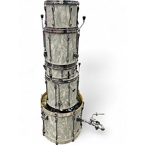 Used TAMA 5 Piece Superstar Pearl White Drum Kit Pearl White
